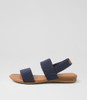 Divide Navy Fabric Sandals