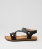 Faang Black Sandals
