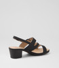 Berton Black Sandals