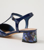 Cherine Navy Print Navy Patent Pu Heels
