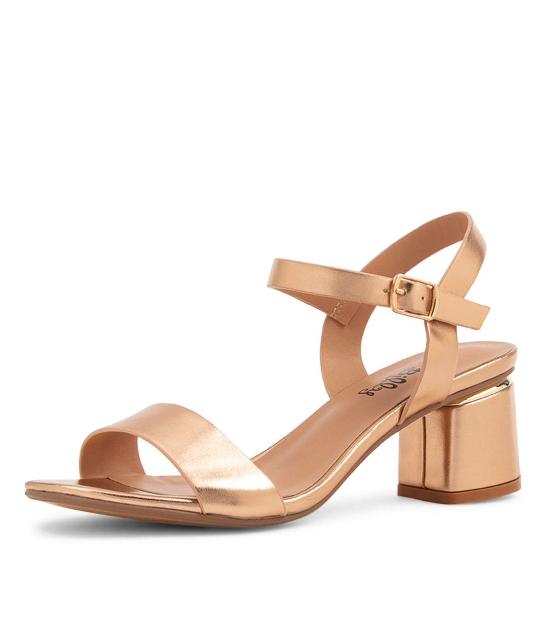 Buy Rose Gold Flat Sandals for Women by Metro Online | Ajio.com