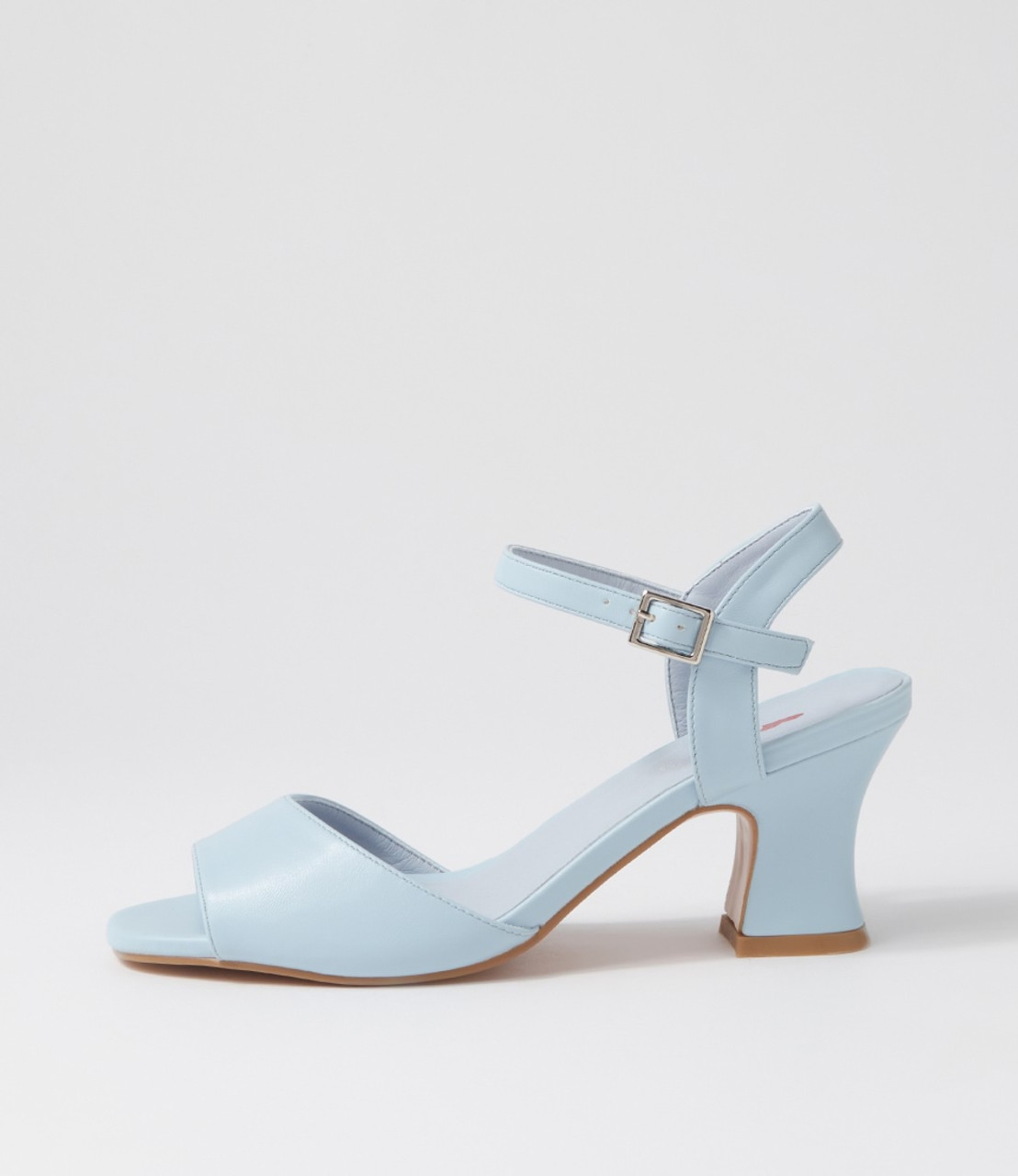 Pale Blue Blakely Plaited Heel Sandal | WHISTLES |