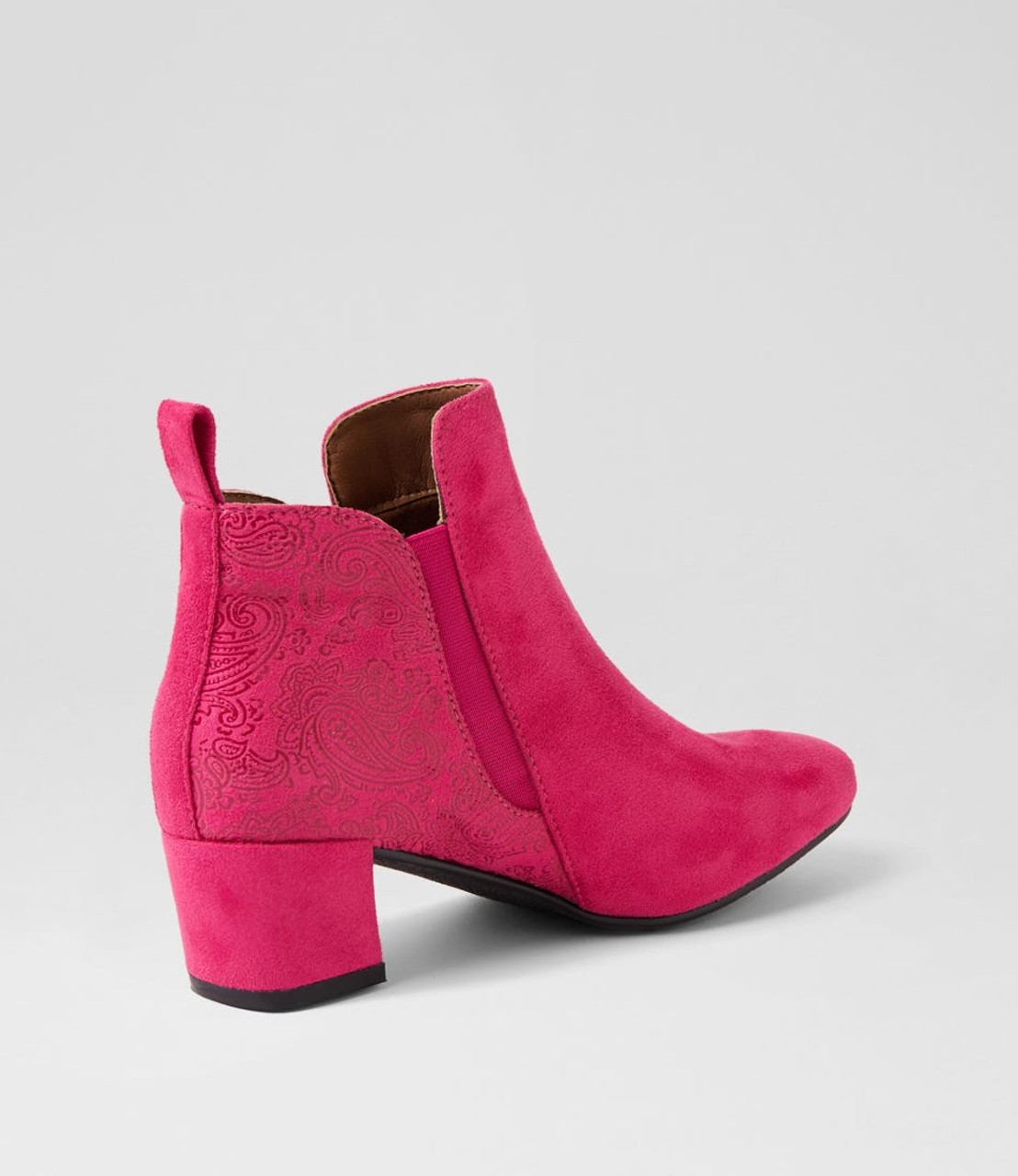 cerise pink ankle boots