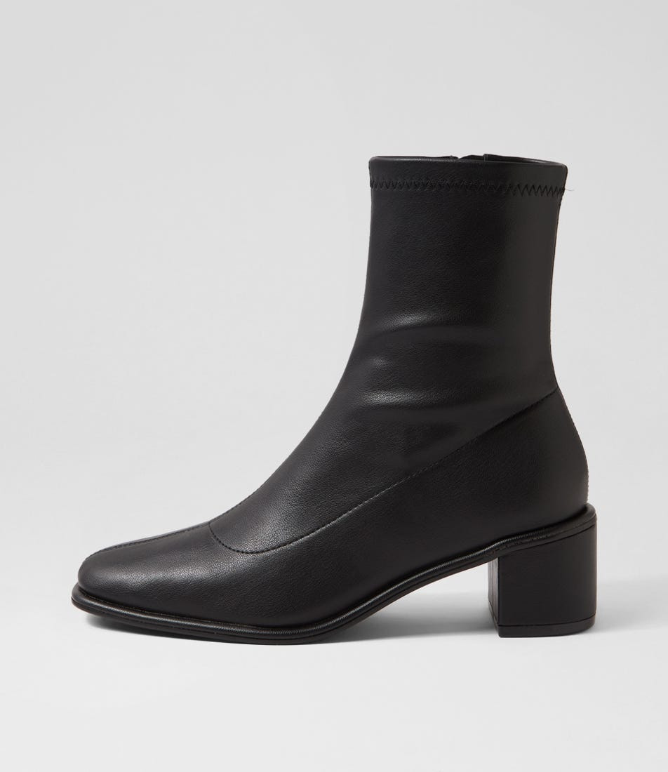 Thigh High Block Heel Boots Long Sock Boots Uk Schuh Briony Heeled