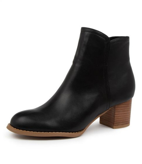 JAYA BLACK ANKLE BOOTS
