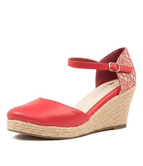 KERSER IL RED RED STITCH SMOOTH FABRIC