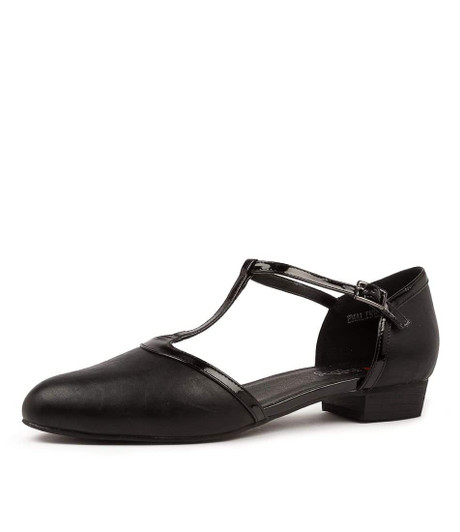 EMALINE IL BLACK BLACK SMOOTH PATENT PU