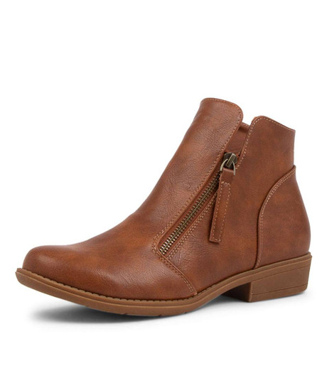 Rinko Tan Ankle Boots