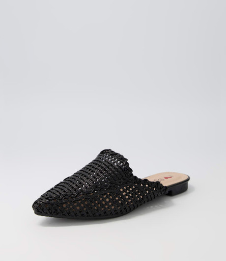 Delsie Black Flat Shoes