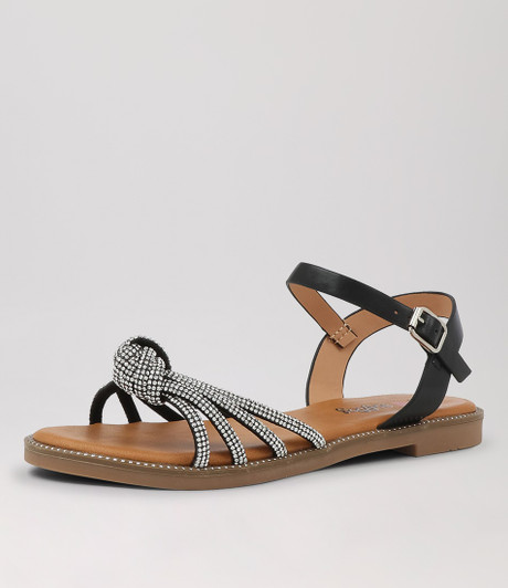 Aimie Black Multi Sandals