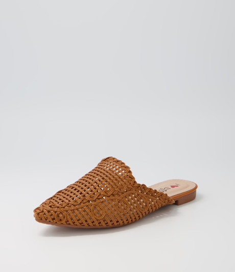 Delsie Tan Flat Shoes