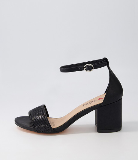 Jophia Black Jewels Sandals