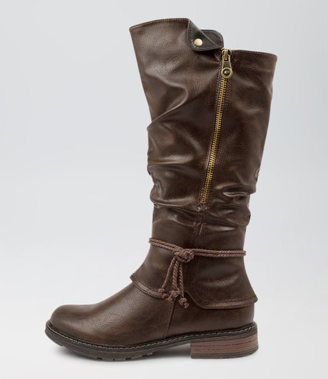 Maldivian Choc Smooth Knee High Boots