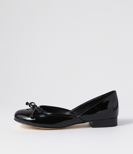 Alwin Black Patent Pu Ballet Flats