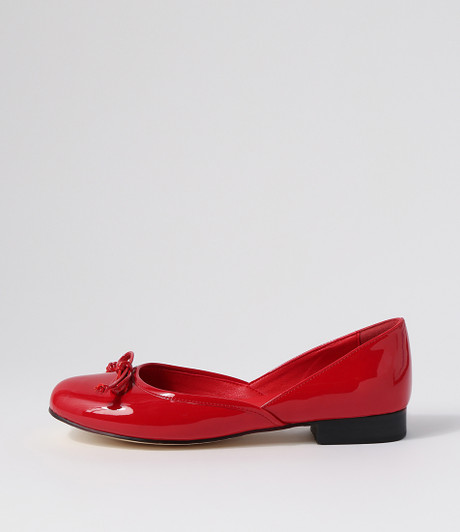 Alwin Dark Red Patent Pu Ballet Flats