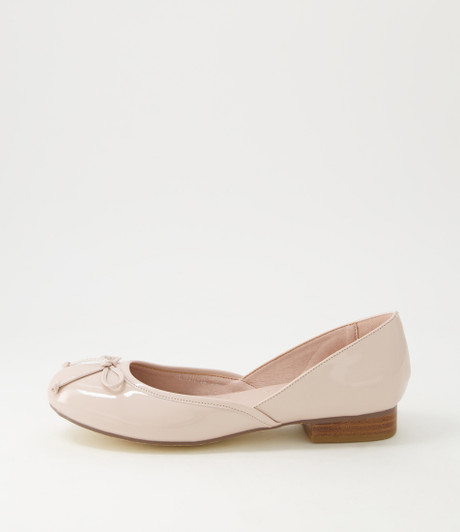 Alwin Nude Patent Pu Ballet Flats