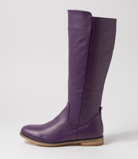 Faraday Purple Knee High Boots