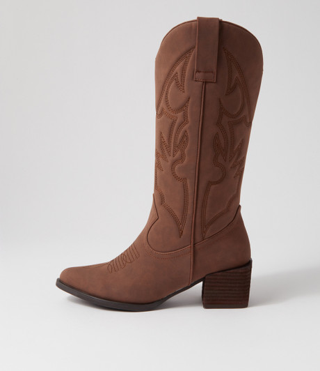 Ragon Cocoa Nubuck Pu Calf Boots