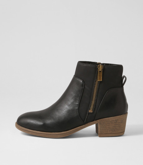 Acreed Black Ankle Boots