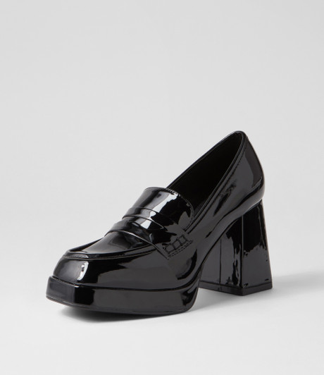 Paolas Black Patent Pu Heels