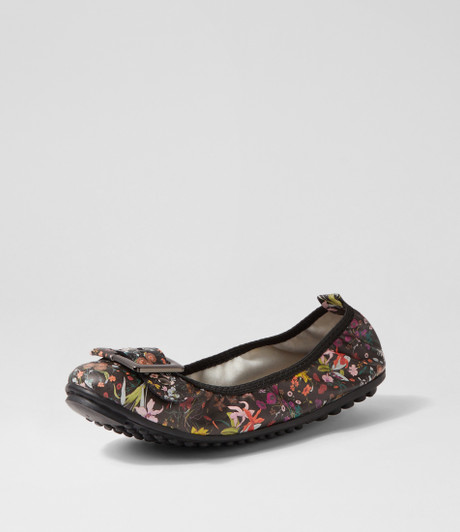 Cory Black Blossomy Ballet Flats