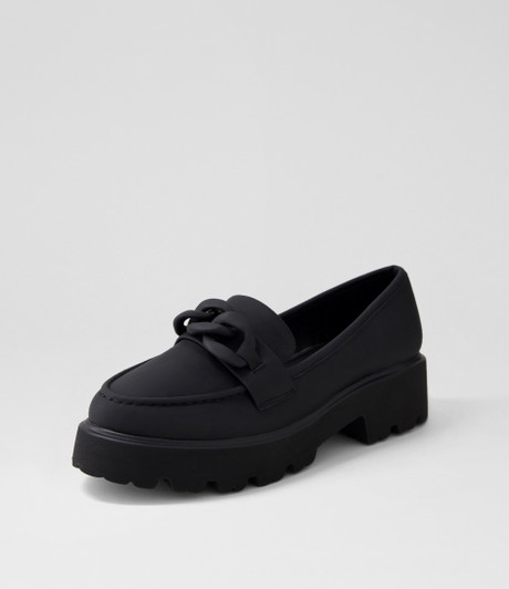 Reskin Black Loafers