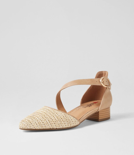 Julich Natural Synthetic Raffia Heels