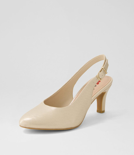 Itsumi W Platinum Lizard Heels