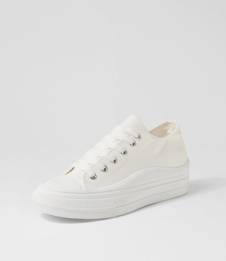 Doncic White Canvas Sneakers