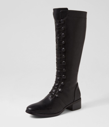 Tumol Black Knee High Boots