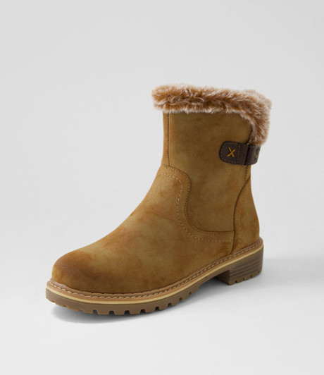 Dellie Tan Multi Ankle Boots