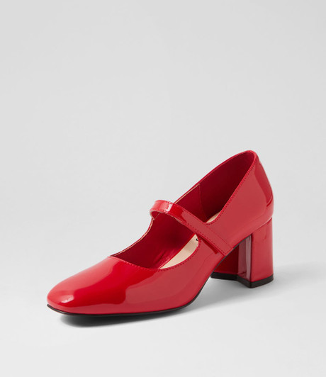 Emery Red Patent Pu Heels