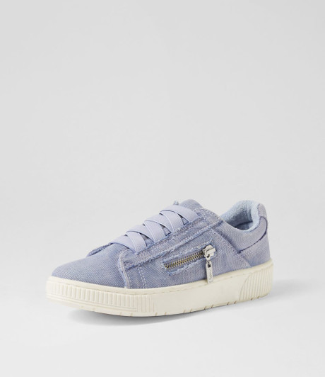 Ivanna Sky Blue Recycled Canvas Sneakers