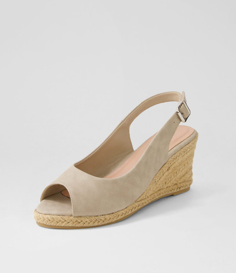 Fabiana Light Taupe Nubuck Pu Sandals