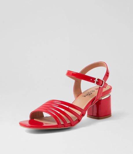 Hophie Red Patent Pu Sandals