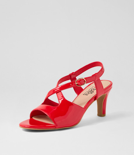 Zhora Red Patent Pu Sandals