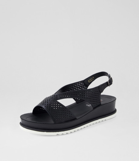 Roltine Black Sandals