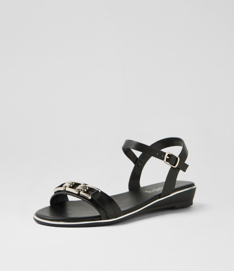 Carro Black Sandals