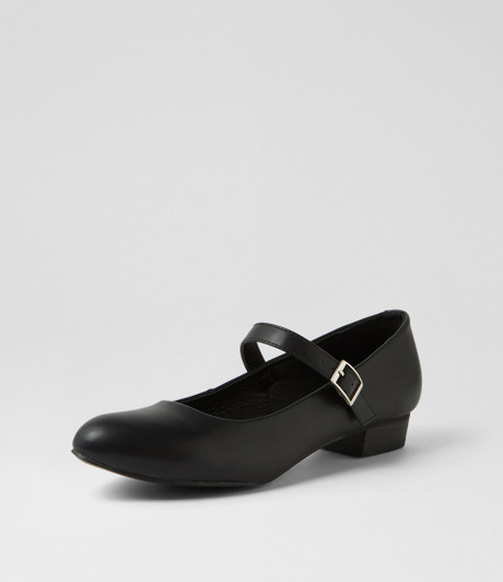 Esteen Black Flat Shoes