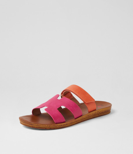 Kistali Fuchsia Orange Sandals