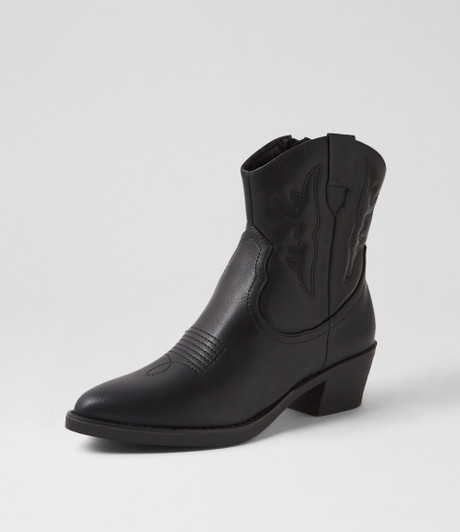 Leenie Black Ankle Boots