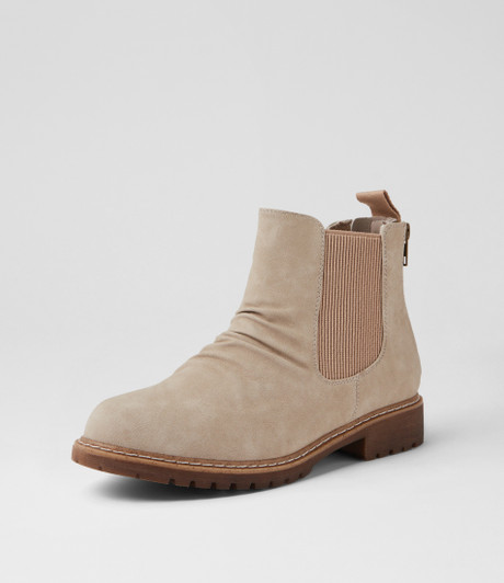 Veleen Misty Nubuck Pu Chelsea Boots