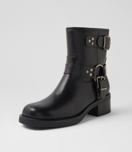 Bossol Black Ankle Boots