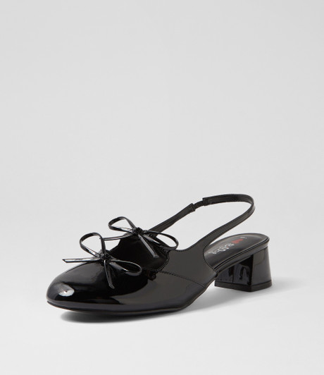 Cherub Black Patent Pu Heels