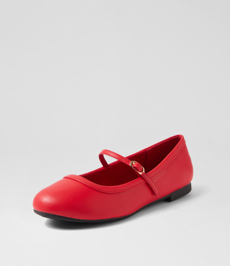 Dazine Red Flat Shoes