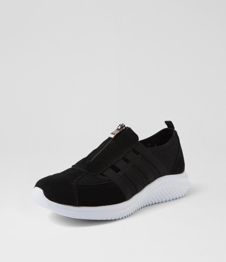 Ratcliffy Black Suede Mesh Sneakers