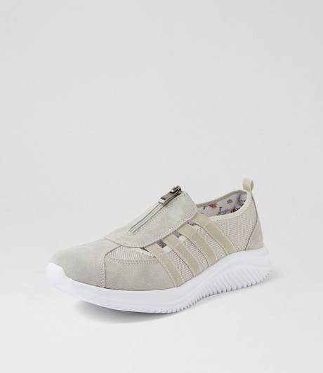 Ratcliffy Light Grey Suede Mesh Sneakers