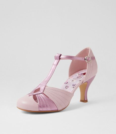 Mildan Lilac Metallic Heels