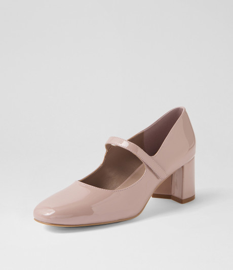 Emery Taupe Patent Pu Heels