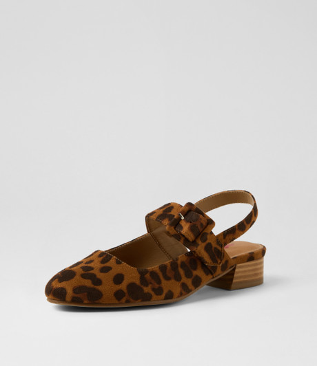 Jolamber Leopard Microsuede Heels